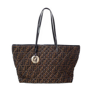 Fendi tote bag shopper Zucca FF monogram canvas Brown